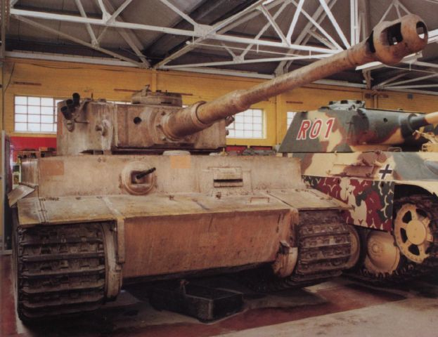 Tiger I expuesto en el British Army Tank Museum. Este tanque fue capturado por fuerzas británicas en 1943 en el Norte de África