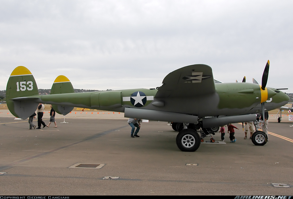 Lockheed P-38H-5LO Lightnings con número de Serie 42-66841 153 conservado en Classic Jets Fighter Museum en Adelaide, Australia