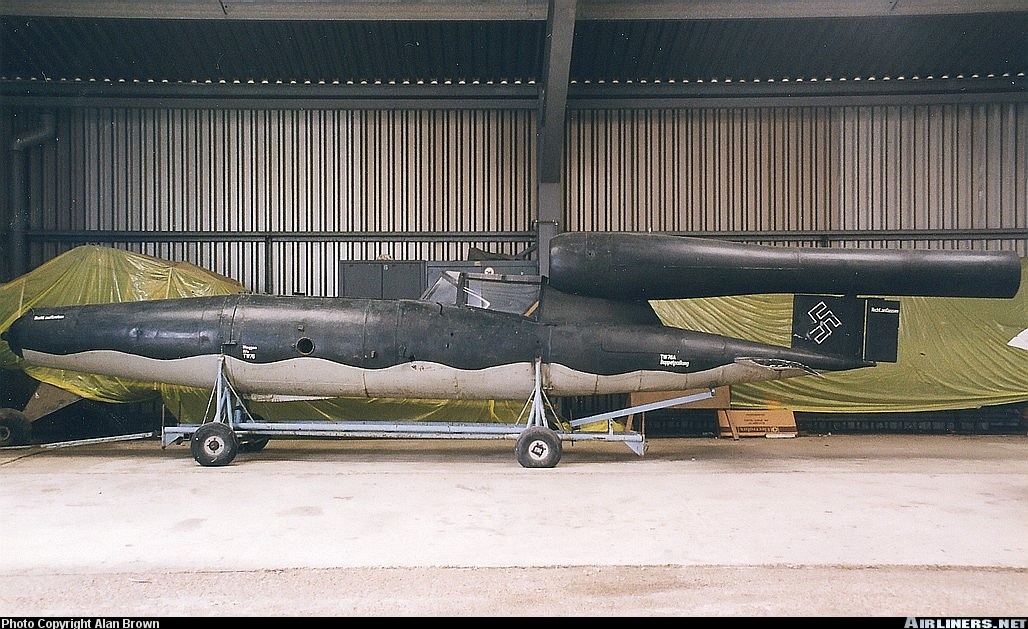 Fieseler Fi-103R-IV Reichenberg con número de Serie BAPC-91. Conservado en el Lashenden Air Warfare Museum en Ashford, Kent, Inglaterra