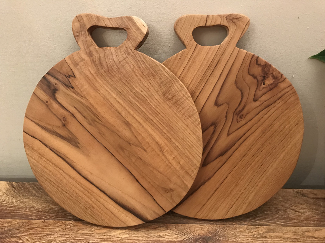 rustic chopping board