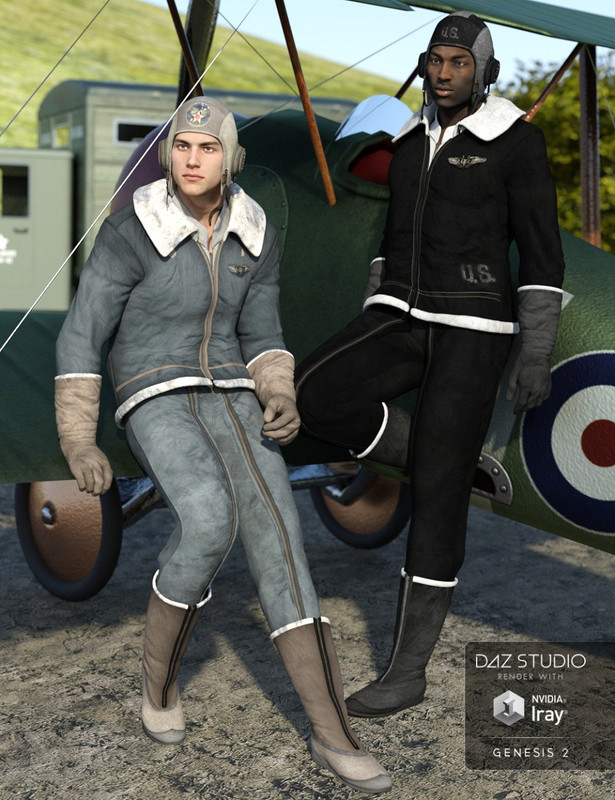00 daz3d vintage aviator