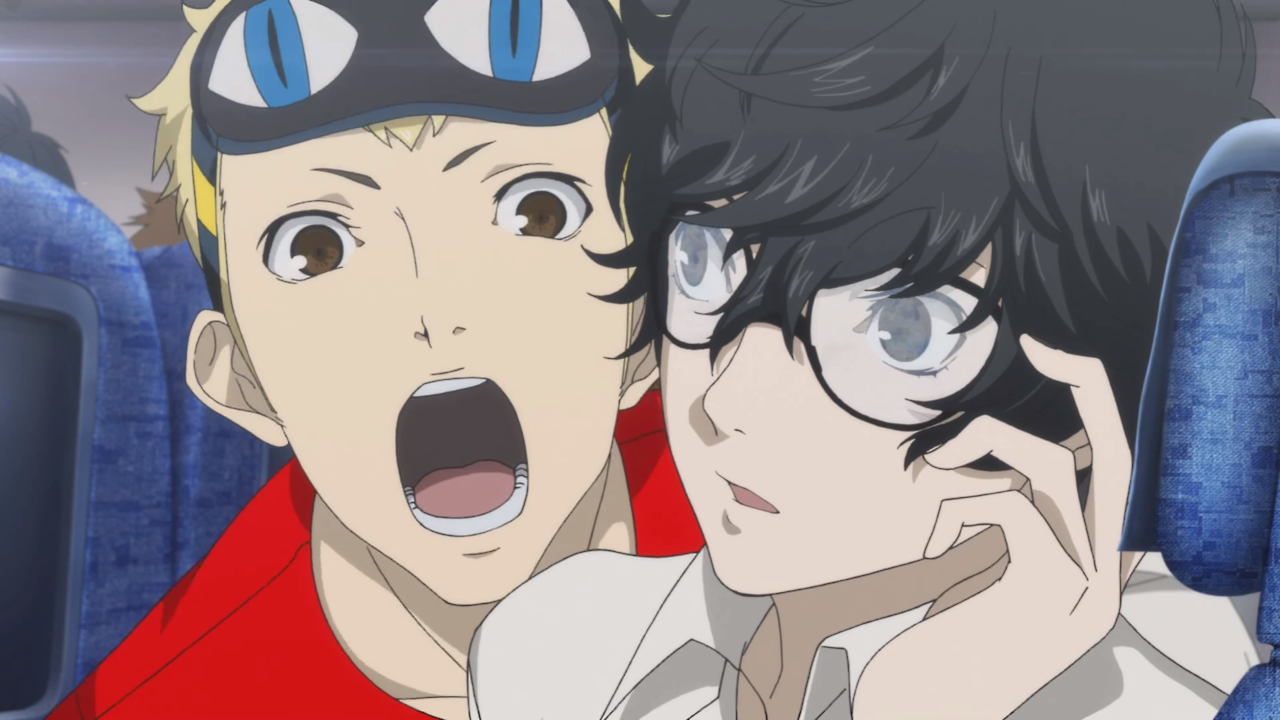 amamiya ren and sakamoto ryuuji (persona and 1 more) drawn by crazyanime3