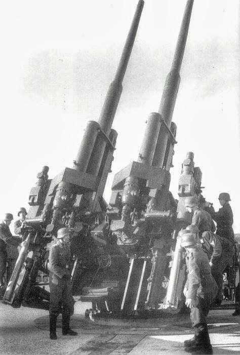 El impresionante antiaéreo pesado Flak 40 alemán