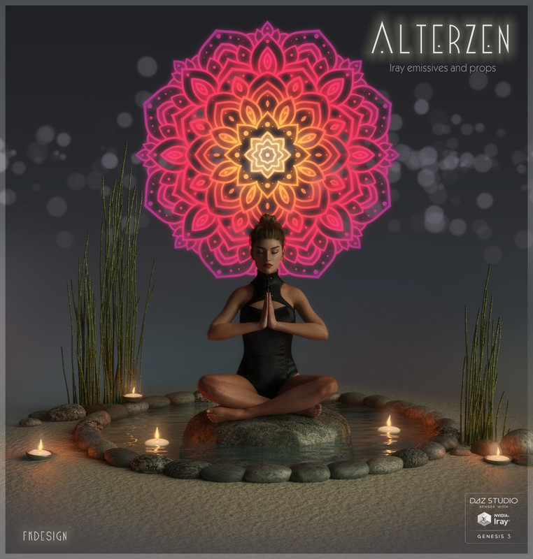 AlterZen - Iray Emissives and Props (Custom DIM)