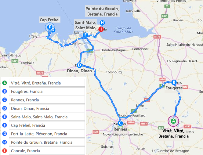 BRETAÑA - Diarios, Noticias y Tips - Itinerarios de 5 y 6 días (tip 2 de 3), Region-Francia (21)
