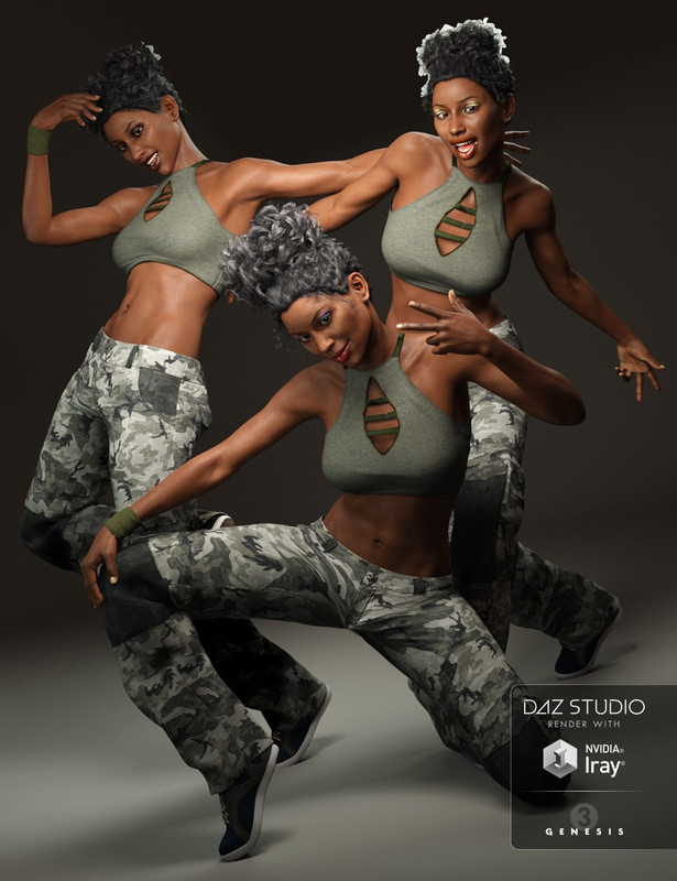 (REPACK) Capsces Hip Hop Poses and Expressions for Genesis 3 Female(s)