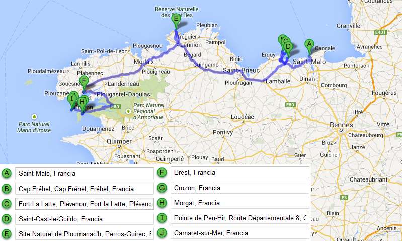 BRETAÑA - Diarios, Noticias y Tips - Itinerarios de 1 a 4 días (tip 1 de 3), Region-Francia (17)