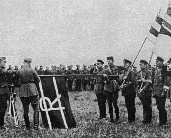 Ceremonia del juramento de fidelidad del Freikorps Rossbach