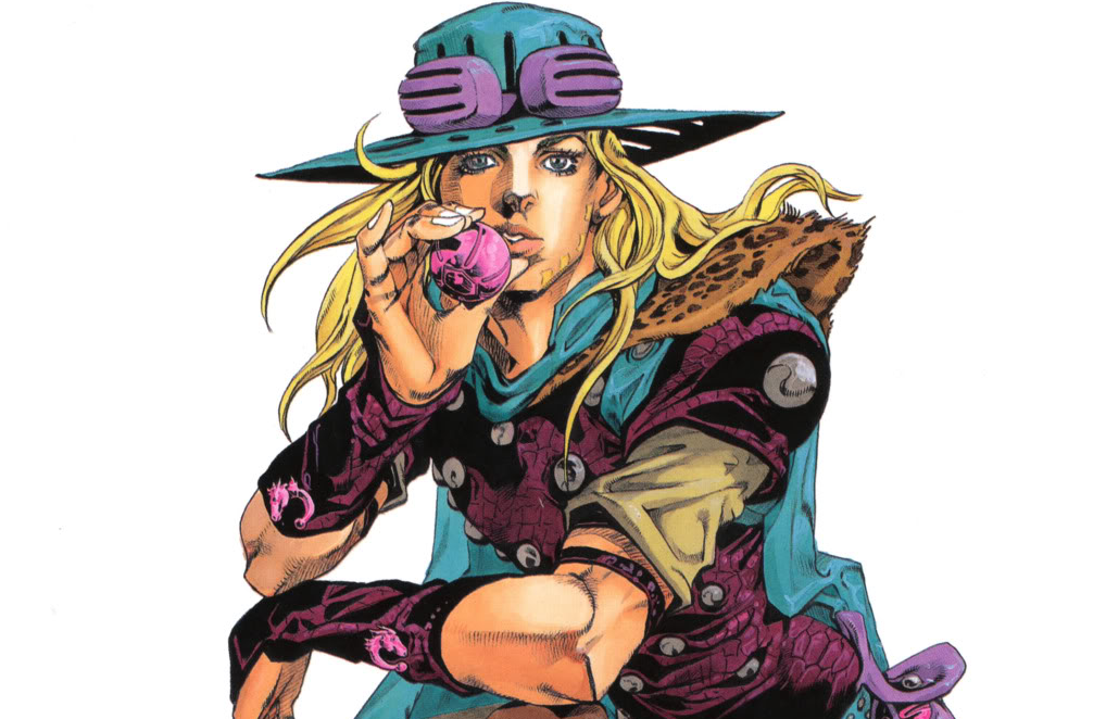 Стил джоджо. Джайро Цеппели. Gyro Zeppelin Jojo. Gyro Zeppelin Jojo Art. Steel Ball Run.