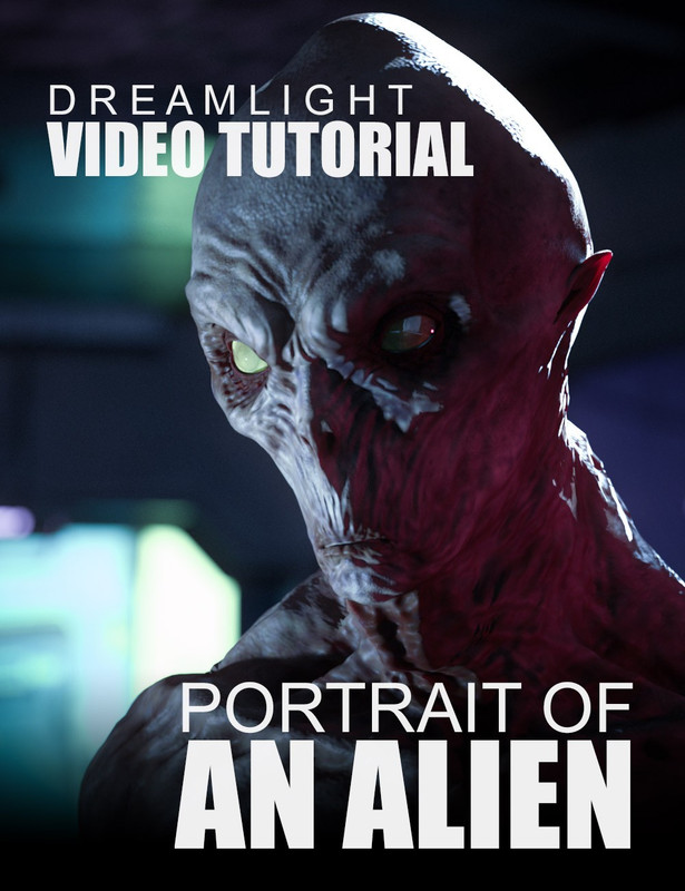 00 main portrait of an alien video tutorial daz3d