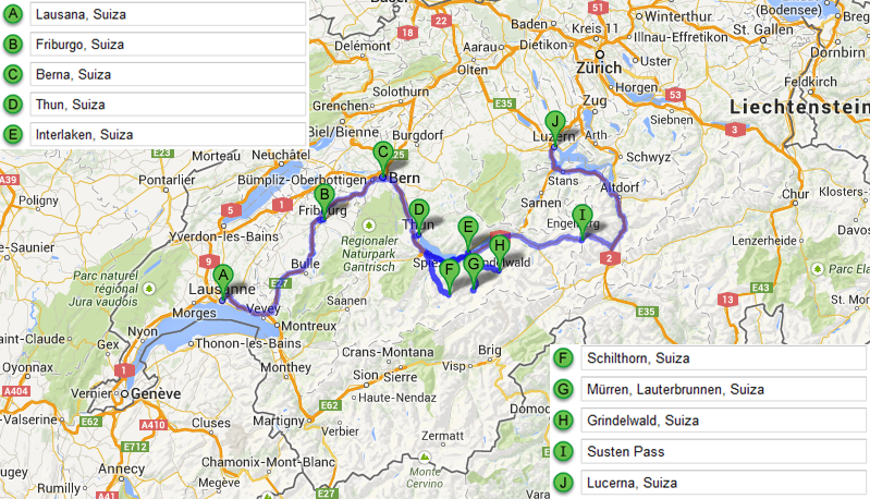 SUIZA - Diarios, Noticias y Tips - Itinerarios de 6 y 7 días (tip 3 de 5), Country-Switzerland (5)