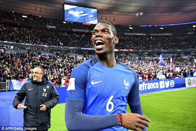 Maria Salaues (wife of Paul Pogba) during the 2018 FIFA World Cup Russia  game, France vs Denmark in Luznhiki Stadium, Moscow, Russia on June 26,  2018. France and Denmark drew 0-0. Photo