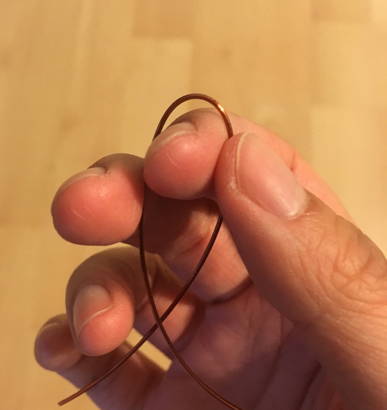 Fold the wire in half