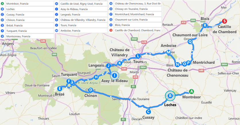 CASTILLOS DEL LOIRA - Diarios, Noticias y Tips - Itinerarios de 4 a 9 días, Region-France (16)