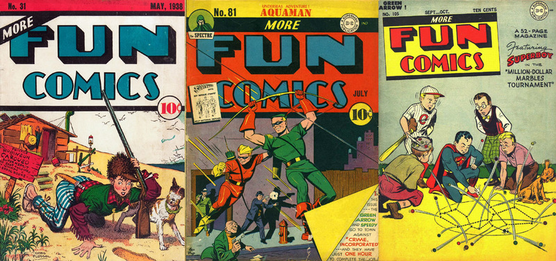 New Fun 01-02, 04-05 + More Fun Comics 007-127 (1935-47)