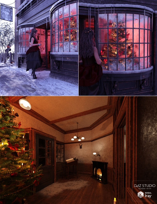 00 main counting house let it snow daz3d