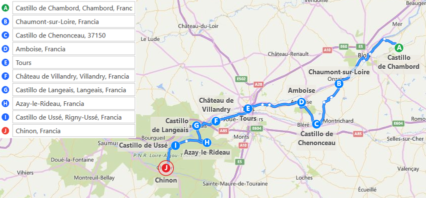 CASTILLOS DEL LOIRA - Diarios, Noticias y Tips - Itinerarios de 4 a 9 días, Region-France (15)