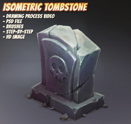 Gumroad - Isometric Tomb Stone Info: