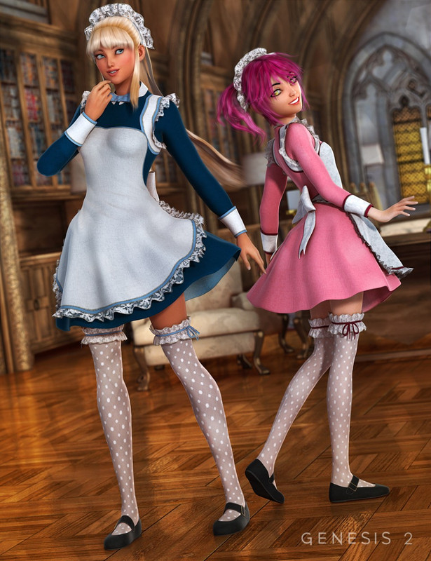 00 daz3d the maid outfit