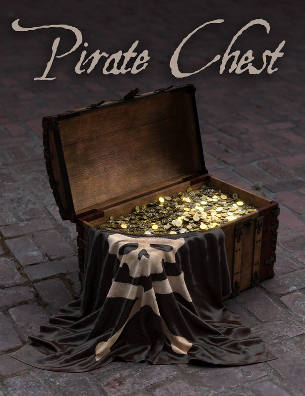 aoa 3d pirate chest 1 daz3d