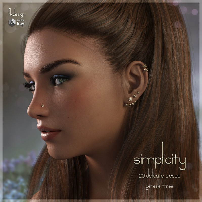 Simplicity Studs for G3F by fabiana