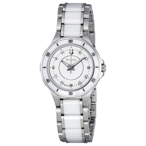 bulova diamond fashion ladies watch 98p124