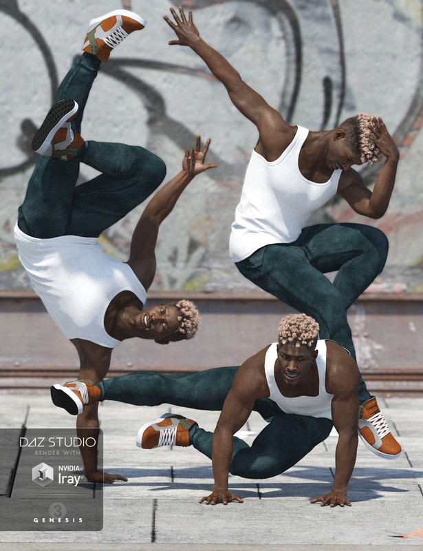 00 daz3d capsces hip hop poses and expressions for genesis 3 mal