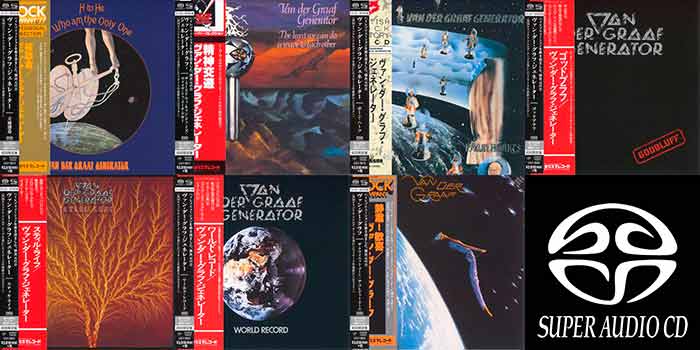 Van Der Graaf Generator - 7 Japanese SHM-SACD Albums (1970-1977) {2015, Reissue, Hi-Res SACD Rip}